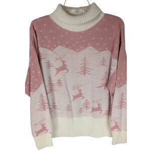 Xmas Sweater 90's Vtge unionlabel Bust 42" CB length 25" Dropped sleeve 21!"VGUC